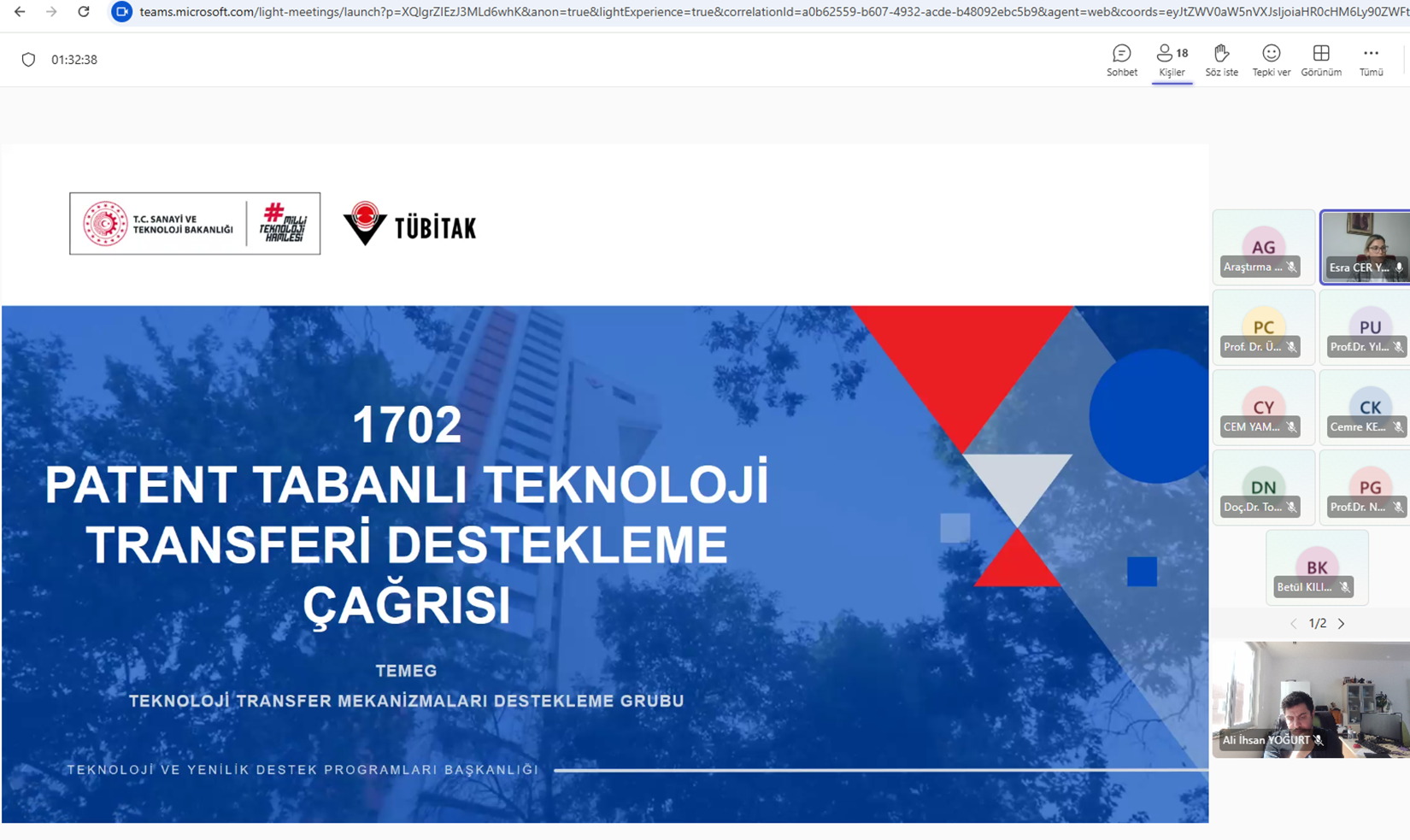 TÜBİTAK 1505 ve TÜBİTAK 1702 Bilgi Günü Düzenlendi